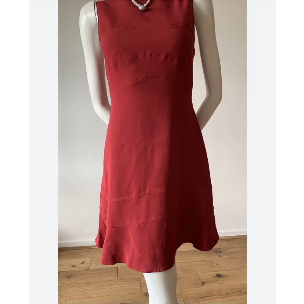 Reiss Scarlet Red Mini Midi Dress, size 2